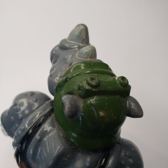 Playmates Toys Teenage Mutant Ninja Turtles Rocksteady Hard Head Playmates 1988 - Picture 10 of 11